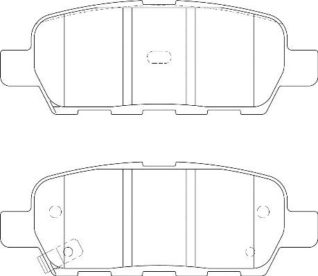 Omnicraft 2135624 - Kit de plaquettes de frein, frein à disque cwaw.fr