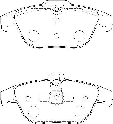 Omnicraft 2135674 - Kit de plaquettes de frein, frein à disque cwaw.fr