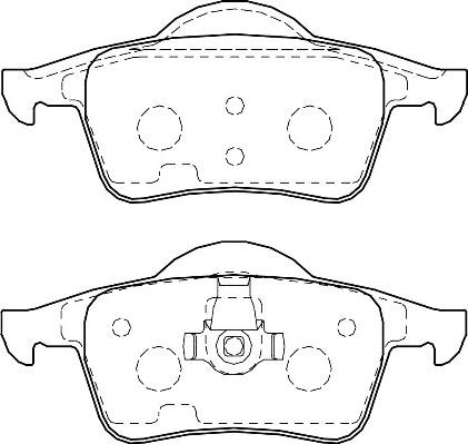 Omnicraft 2135676 - Kit de plaquettes de frein, frein à disque cwaw.fr