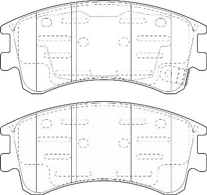 Omnicraft 2135014 - Kit de plaquettes de frein, frein à disque cwaw.fr