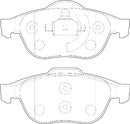 Omnicraft 2135029 - Kit de plaquettes de frein, frein à disque cwaw.fr