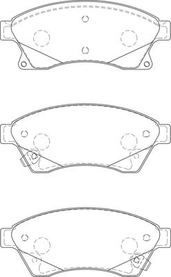 Omnicraft 2135022 - Kit de plaquettes de frein, frein à disque cwaw.fr