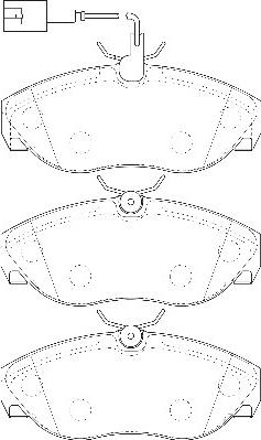 Omnicraft 2135194 - Kit de plaquettes de frein, frein à disque cwaw.fr