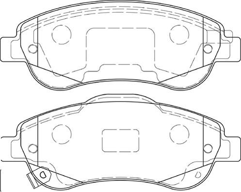 Omnicraft 2135144 - Kit de plaquettes de frein, frein à disque cwaw.fr