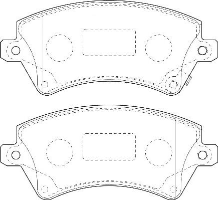 Omnicraft 2135146 - Kit de plaquettes de frein, frein à disque cwaw.fr