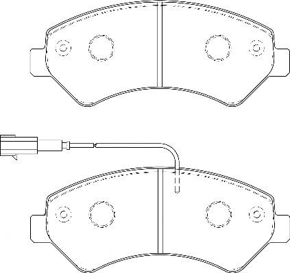 Omnicraft 2135184 - Kit de plaquettes de frein, frein à disque cwaw.fr