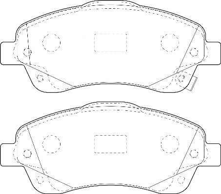 Omnicraft 2135130 - Kit de plaquettes de frein, frein à disque cwaw.fr