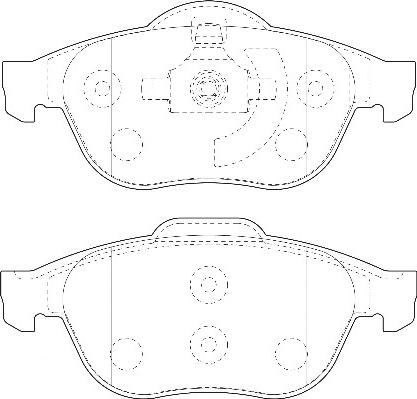 Omnicraft 2135126 - Kit de plaquettes de frein, frein à disque cwaw.fr