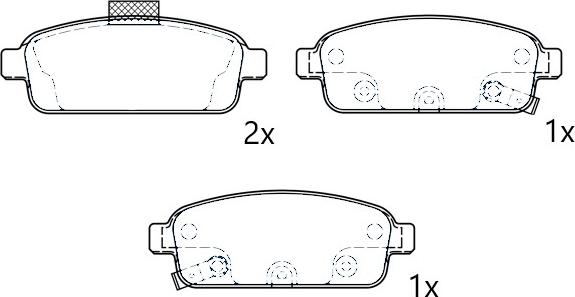 Omnicraft 2776931 - Kit de plaquettes de frein, frein à disque cwaw.fr