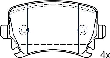 Omnicraft 2776929 - Kit de plaquettes de frein, frein à disque cwaw.fr