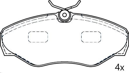 Omnicraft 2776927 - Kit de plaquettes de frein, frein à disque cwaw.fr