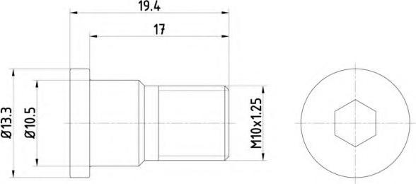 Opel 569909 - Vis, disque de frein cwaw.fr