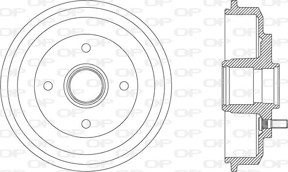 Open Parts BAD9052.30 - Tambour de frein cwaw.fr