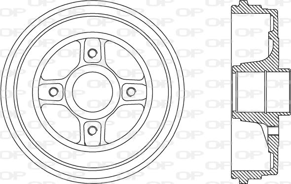 Open Parts BAD9069.30 - Tambour de frein cwaw.fr