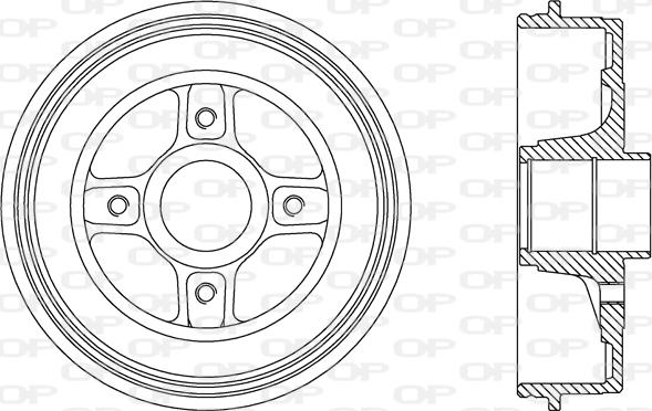 Open Parts BAD9068.30 - Tambour de frein cwaw.fr