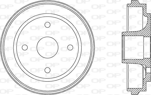 Open Parts BAD9063.30 - Tambour de frein cwaw.fr