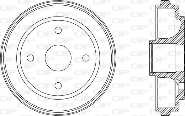 Open Parts BAD9062.30 - Tambour de frein cwaw.fr