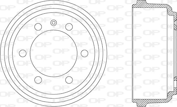 Open Parts BAD9004.10 - Tambour de frein cwaw.fr