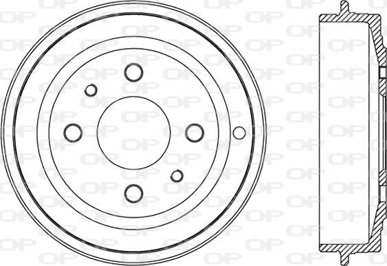 Open Parts BAD9001.10 - Tambour de frein cwaw.fr