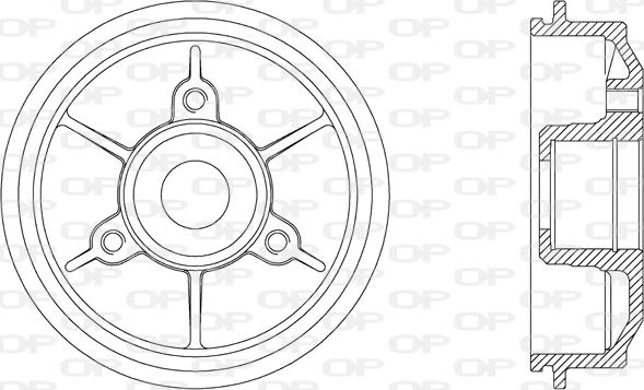 Open Parts BAD9008.30 - Tambour de frein cwaw.fr