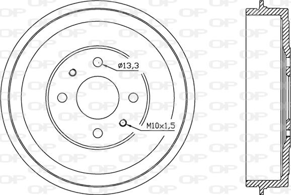 Open Parts BAD9002.10 - Tambour de frein cwaw.fr