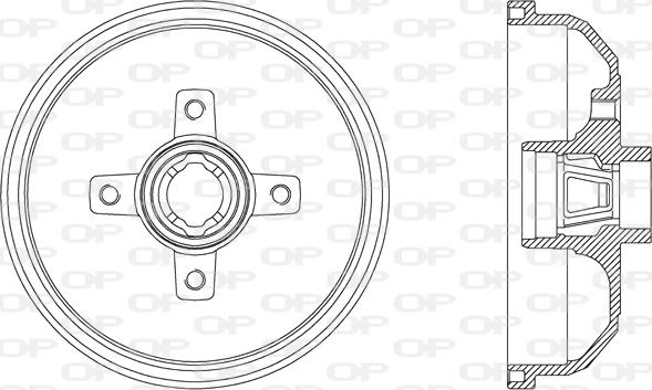 Open Parts BAD9019.40 - Tambour de frein cwaw.fr