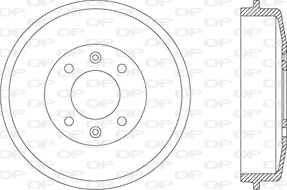 Open Parts BAD9015.10 - Tambour de frein cwaw.fr