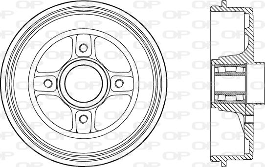 Open Parts BAD9088.31 - Tambour de frein cwaw.fr