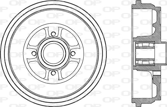 Open Parts BAD9087.31 - Tambour de frein cwaw.fr