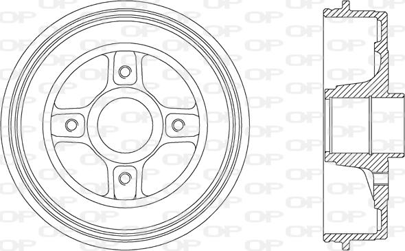 Open Parts BAD9039.30 - Tambour de frein cwaw.fr