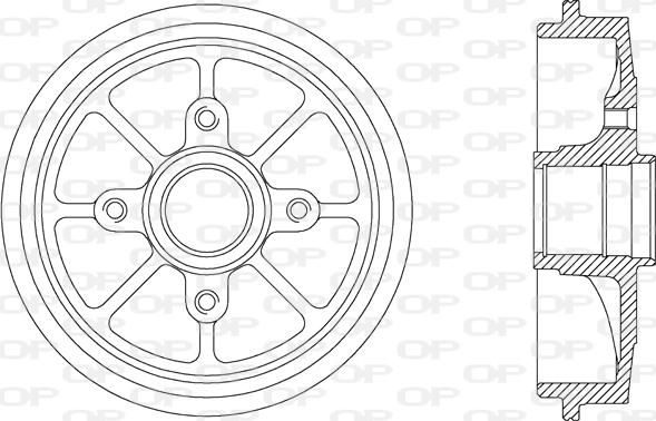 Open Parts BAD9029.30 - Tambour de frein cwaw.fr