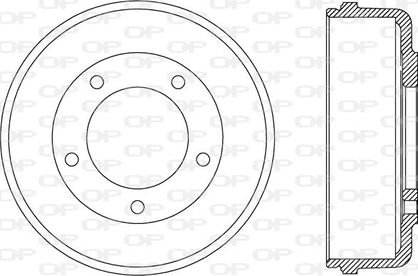 Open Parts BAD9074.10 - Tambour de frein cwaw.fr