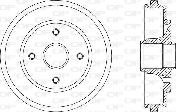 Open Parts BAD9076.30 - Tambour de frein cwaw.fr