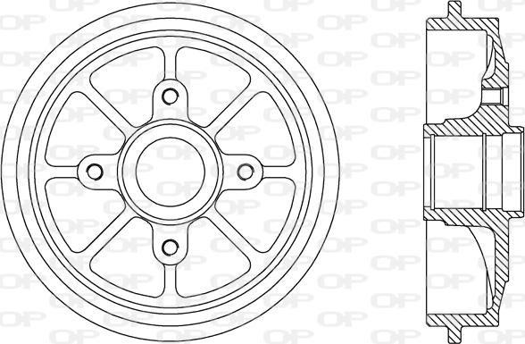 Open Parts BAD9070.30 - Tambour de frein cwaw.fr