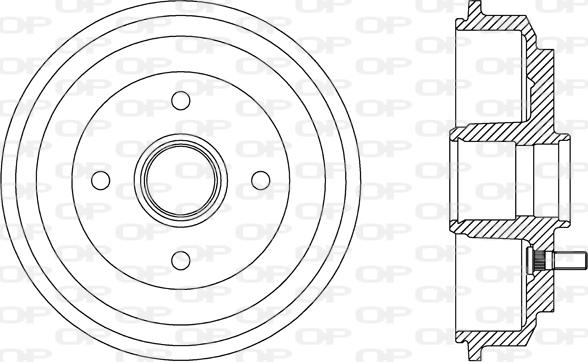 Open Parts BAD9072.30 - Tambour de frein cwaw.fr