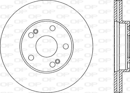 Open Parts BDA1465.20 - Disque de frein cwaw.fr