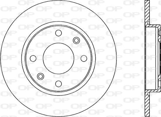 Open Parts BDA1428.10 - Disque de frein cwaw.fr