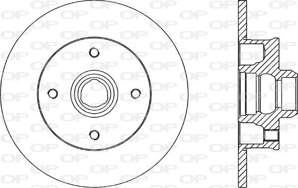 Open Parts BDA1583.10 - Disque de frein cwaw.fr