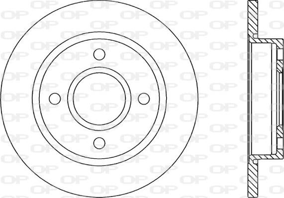 Open Parts BDA1660.10 - Disque de frein cwaw.fr