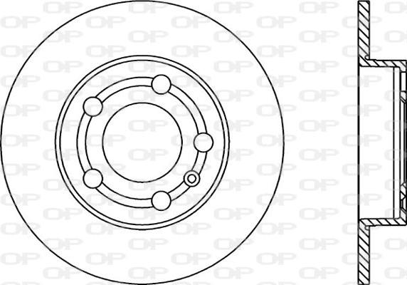 Open Parts BDA1668.10 - Disque de frein cwaw.fr