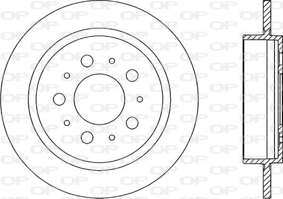 Open Parts BDA1612.10 - Disque de frein cwaw.fr