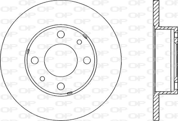 Open Parts BDA1131.10 - Disque de frein cwaw.fr