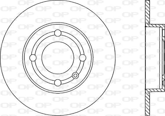 Open Parts BDA1849.10 - Disque de frein cwaw.fr