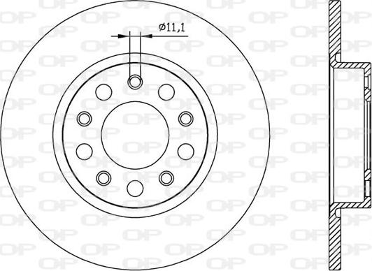 Open Parts BDA2559.10 - Disque de frein cwaw.fr