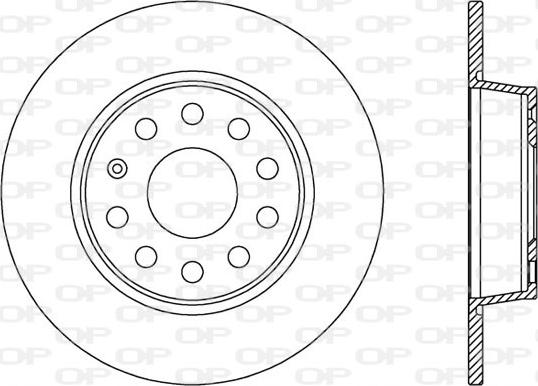 Open Parts BDA2539.10 - Disque de frein cwaw.fr