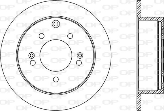 Open Parts BDA2570.10 - Disque de frein cwaw.fr