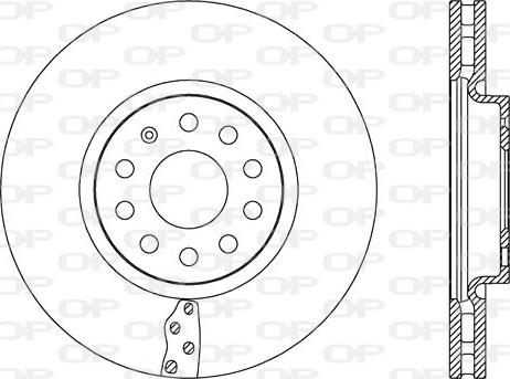 Open Parts BDA2657.20 - Disque de frein cwaw.fr