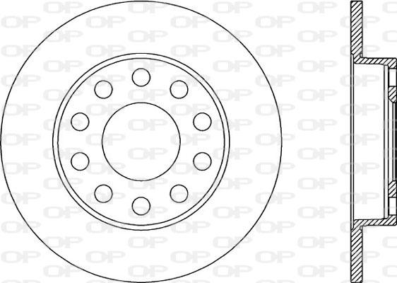 Open Parts BDR1939.10 - Disque de frein cwaw.fr