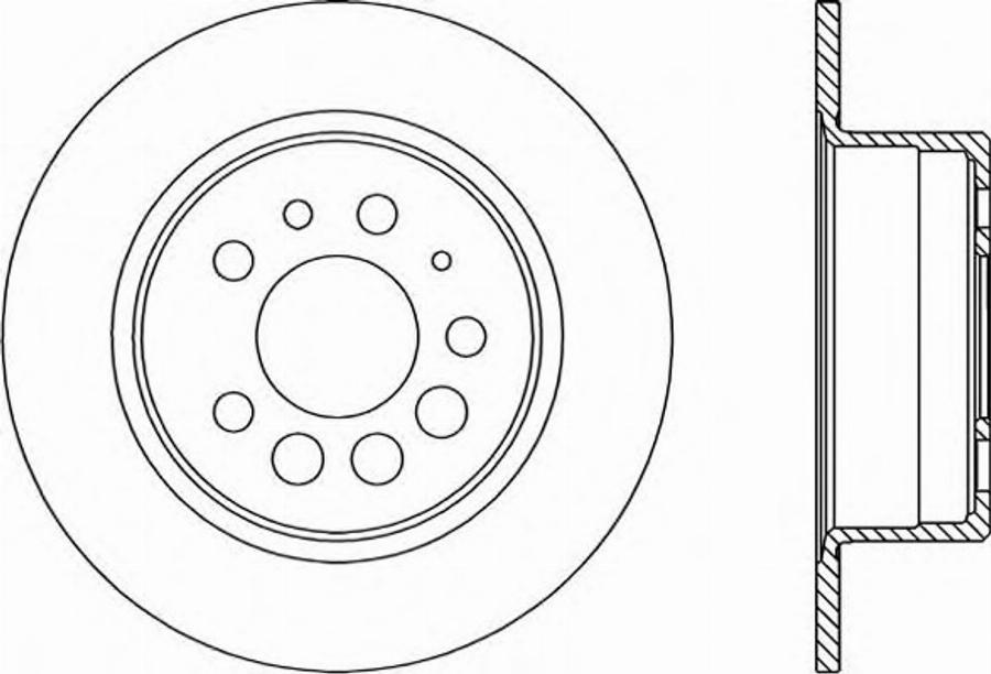 Open Parts BDR1597.10 - Disque de frein cwaw.fr