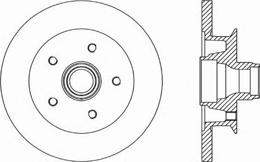 Open Parts BDR158010 - Disque de frein cwaw.fr